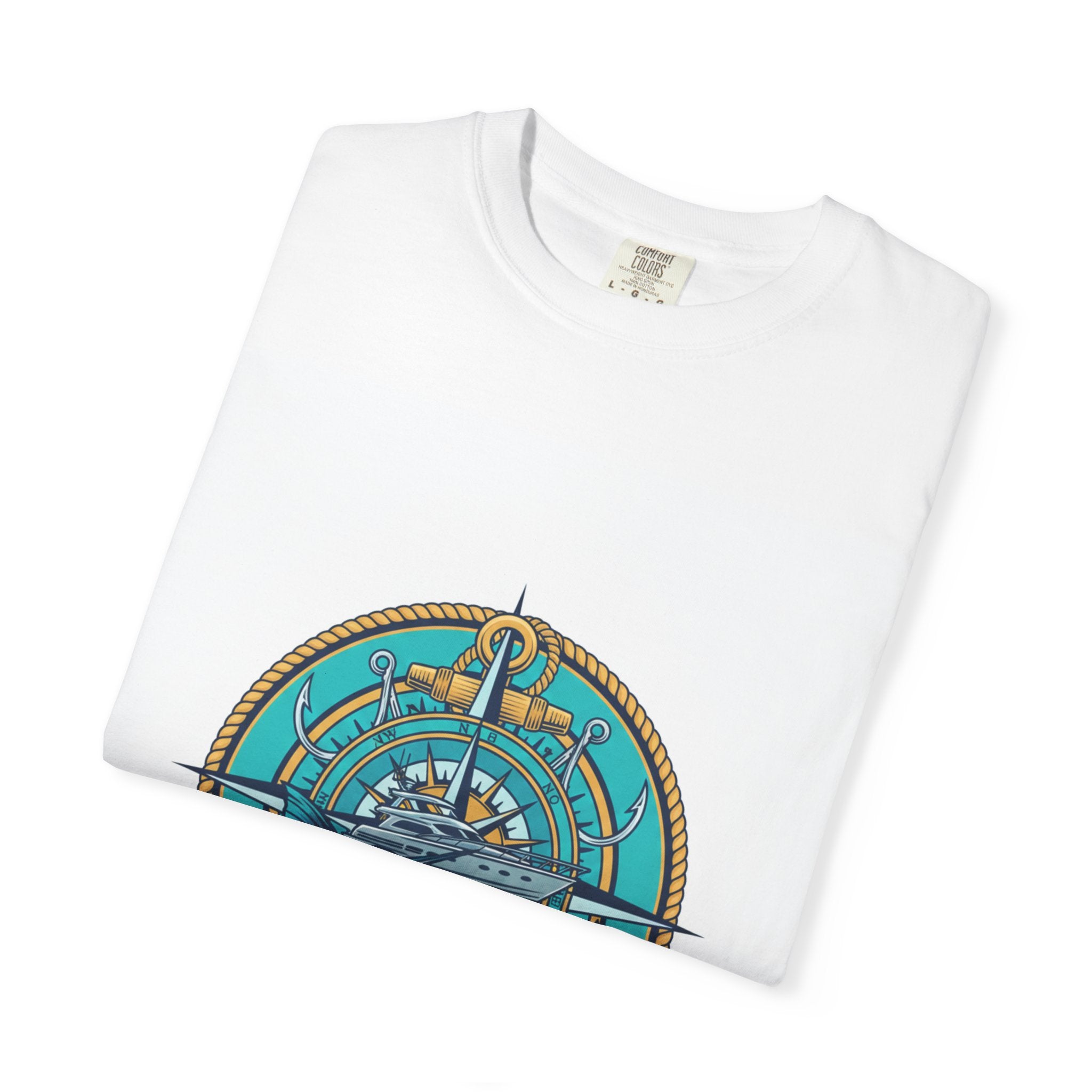 Vintage Compass Graphic T-Shirt | Nautical Adventure Tee