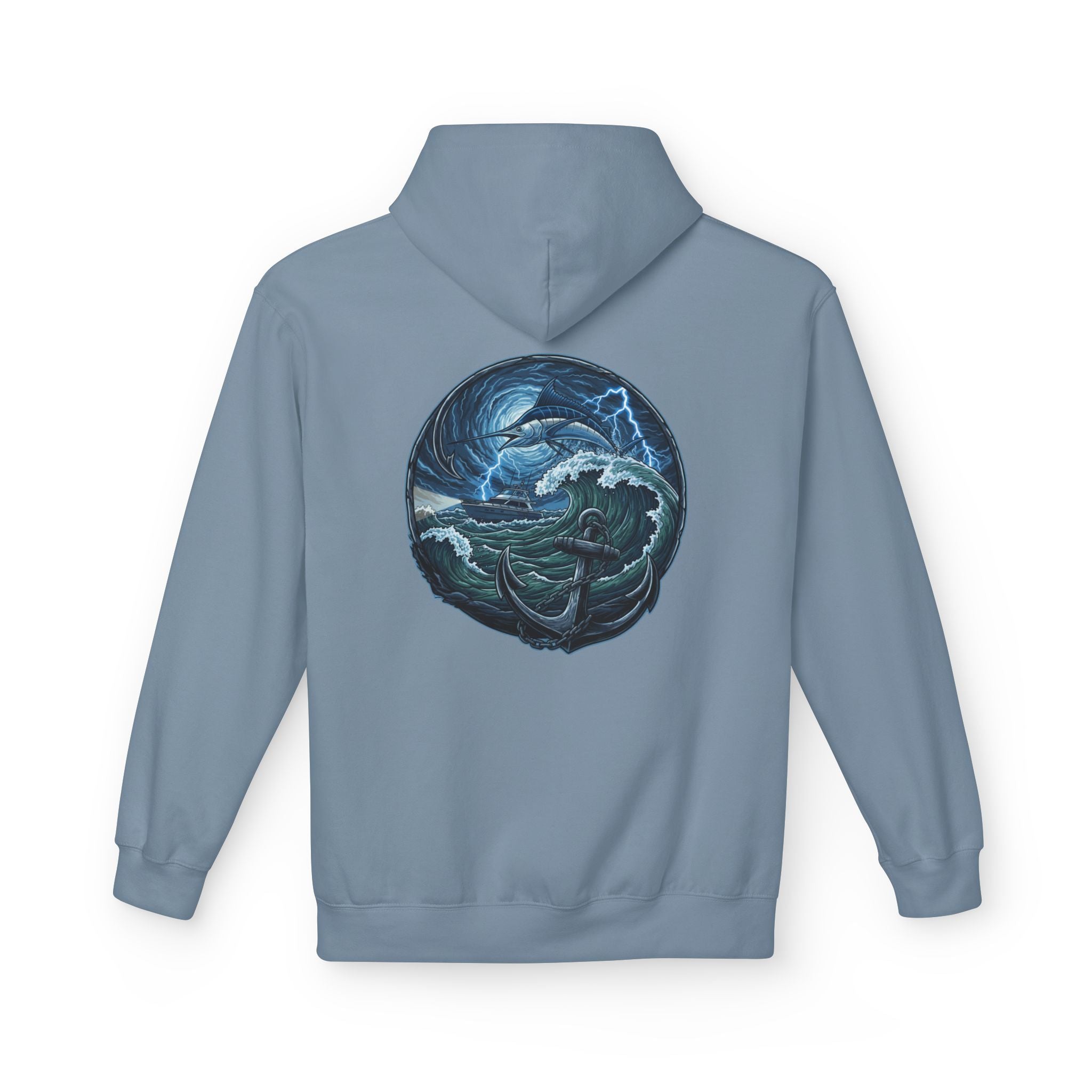 Ocean Kraken Fishing Hoodie | Vintage Nautical Graphic Hoodie
