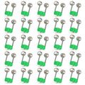 Notoke 25 PCS Fishing Bell Fishing Rod Bells Fishing Alarm Dual Alert Bells for Rods Sea Fishing Night Fishing Alarm Bells Clips for All Kinds of Outdoor Fishing