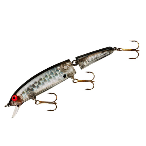 Bomber Jointed Long A Fishing Lures Silver Prism Black Back b15j jointed (4.5 in 5/8 oz) (B15JPTB)