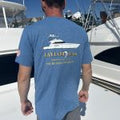 Blue Cotton Short Sleeve